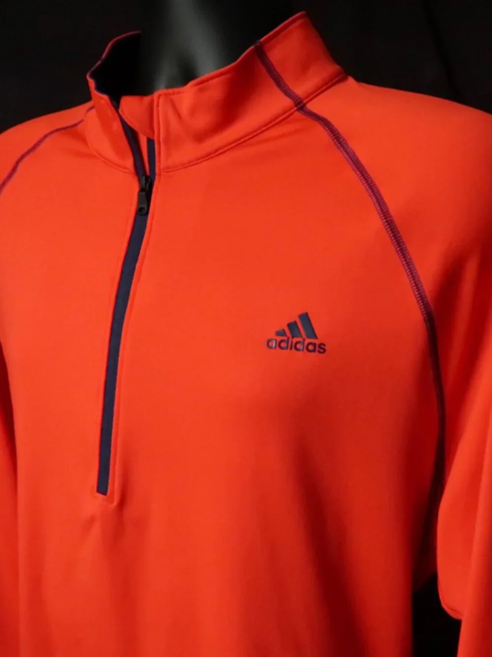 Adidas Golf Red Quarter Zip Stretch Qtr Zip (L) NICE!! ⛳️